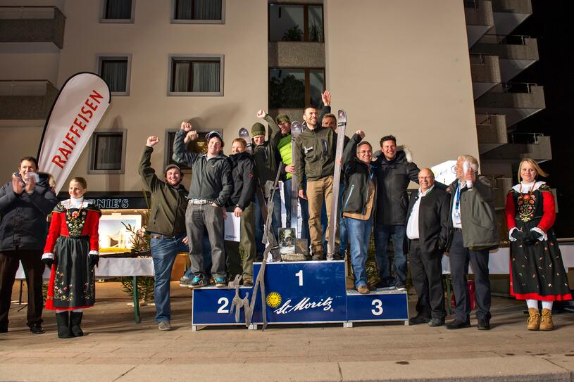 Preisverleihung bei der Jäger Ski WM 2013 in Silvaplana | © Montafon Tourismus GmbH, Schruns Preisverleihung bei der Jäger Ski WM 2013 in Silvaplana | © Montafon Tourismus GmbH, Schruns