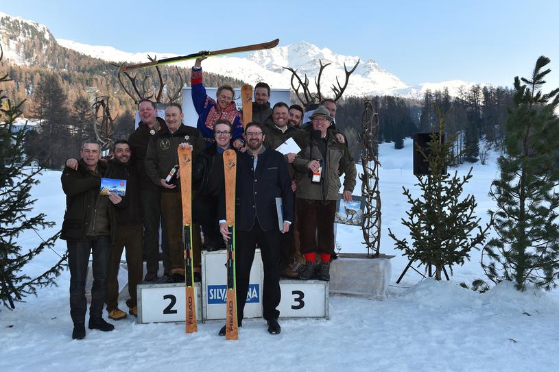 Preisverleihung bei der Jäger Ski WM 2018 in Silvaplana | © Montafon Tourismus GmbH, Schruns Preisverleihung bei der Jäger Ski WM 2018 in Silvaplana | © Montafon Tourismus GmbH, Schruns